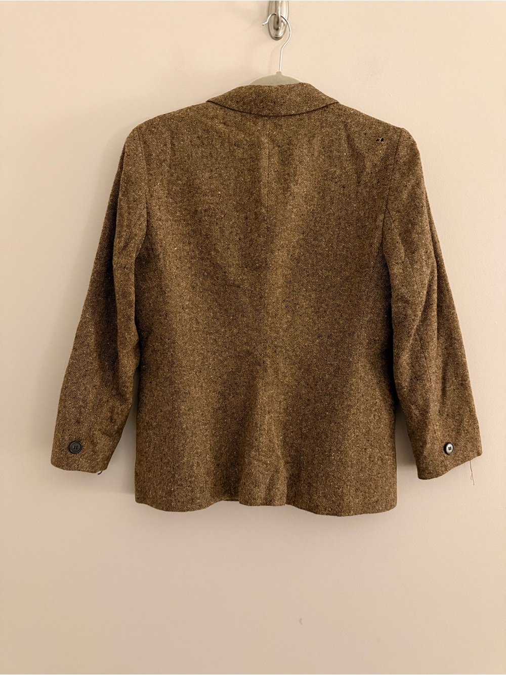 Jones New York Brown Tweed Wool Blend Blazer Size 8 Career Office Jacket - Picture 7 of 12